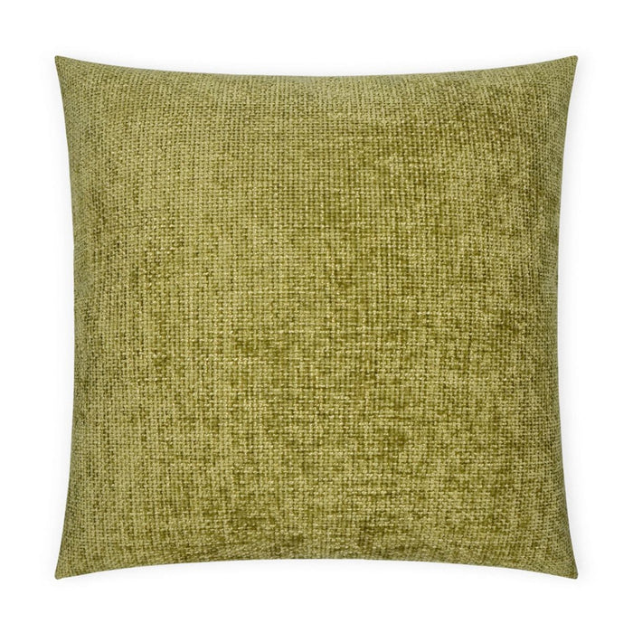 Norse Moss Green 24x24 luxury designer throw pillow with refined textured polyester fabric and tailored finish.