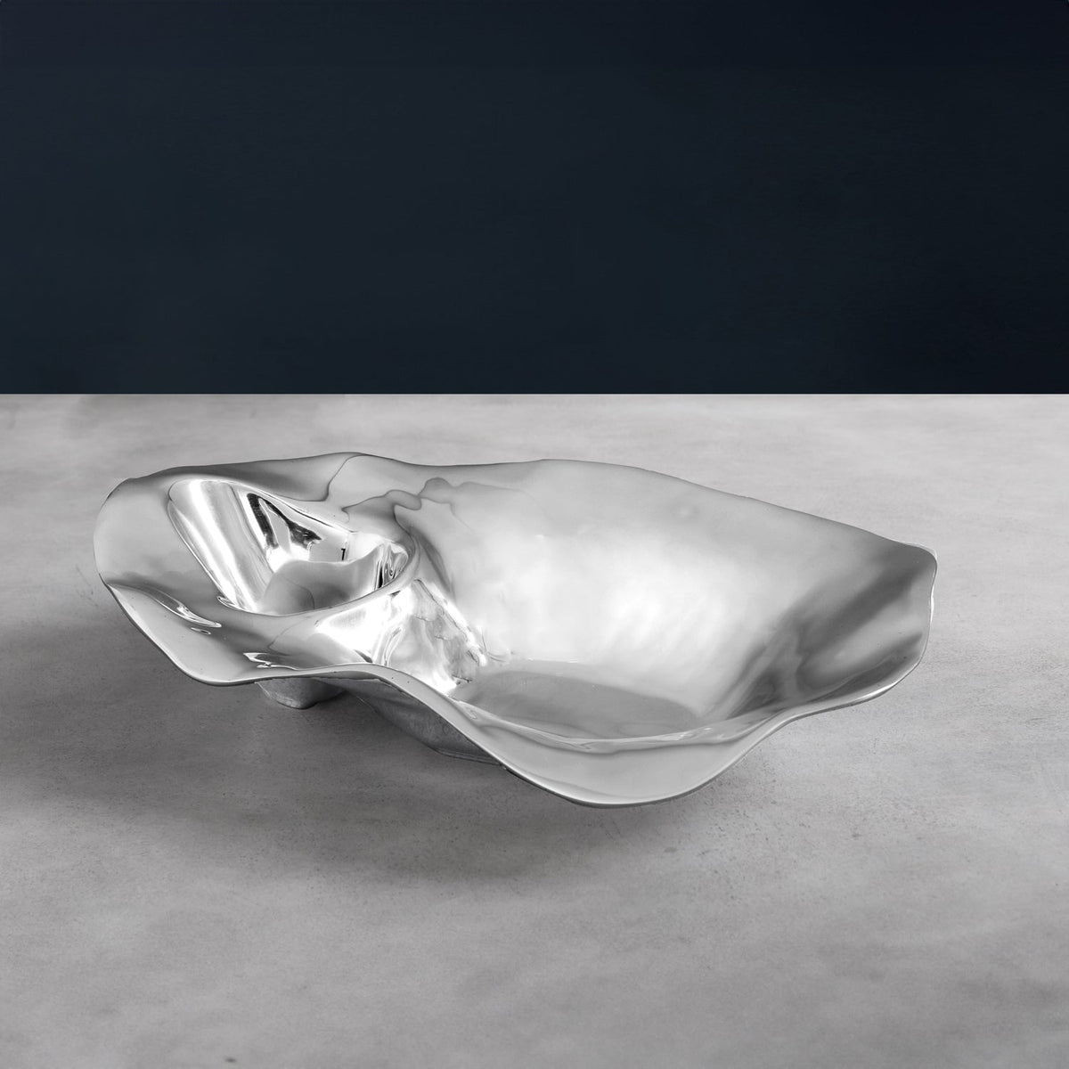 Ocean Medium Champagne Oyster Bucket - Scoop Detail | Bone & Brass