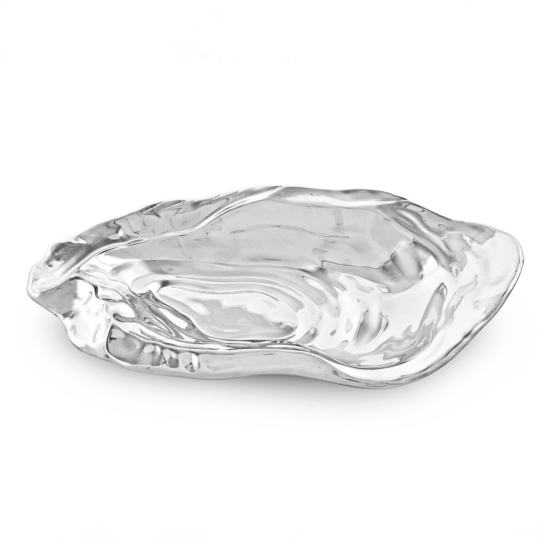 Ocean Silver Oyster Serving Bowl | Bone & Brass