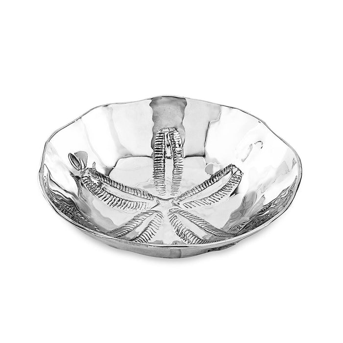 Ocean Silver Sand-Dollar Medium Bowl | Bone & Brass