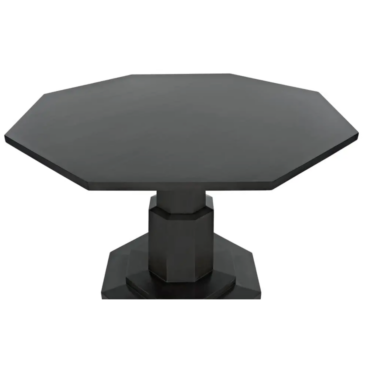 Octagon Dining Table, Pale Black