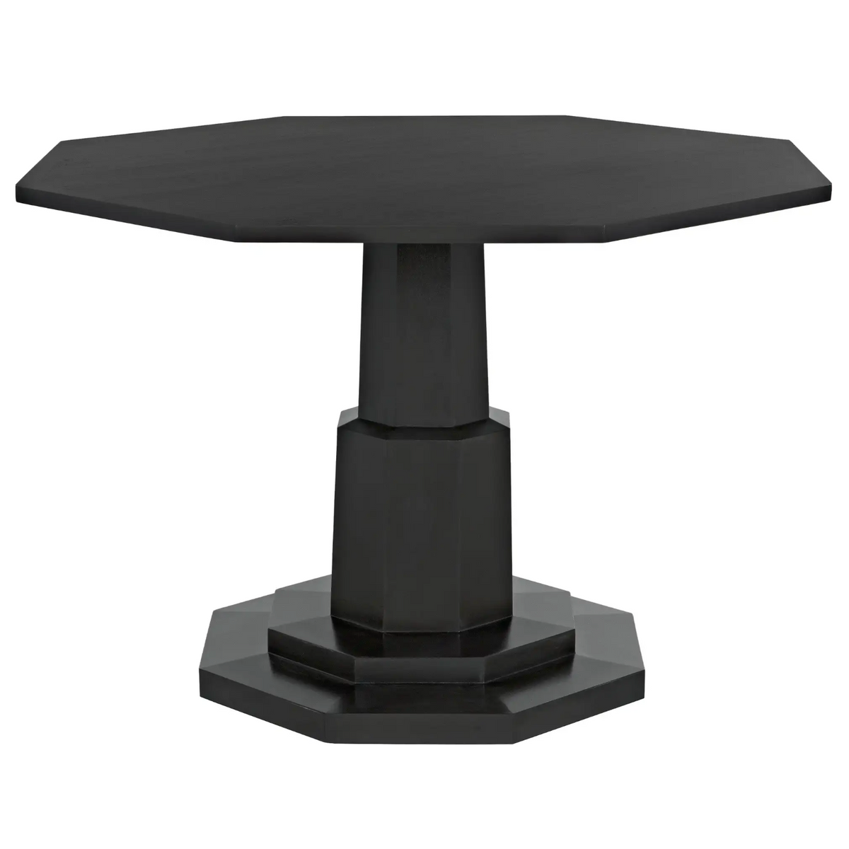 Octagon Dining Table, Pale Black