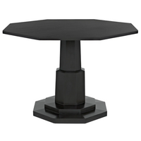 Octagon Dining Table, Pale Black