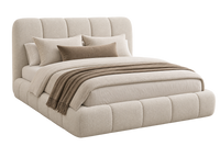 Olena Santa Cruz Channel Tufted Upholstered Bed