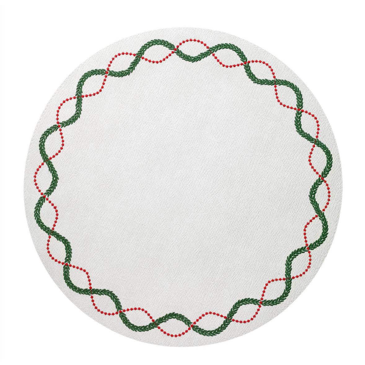 Olympia Christmas Embroidered Placemats, Set 4 | Bone & Brass