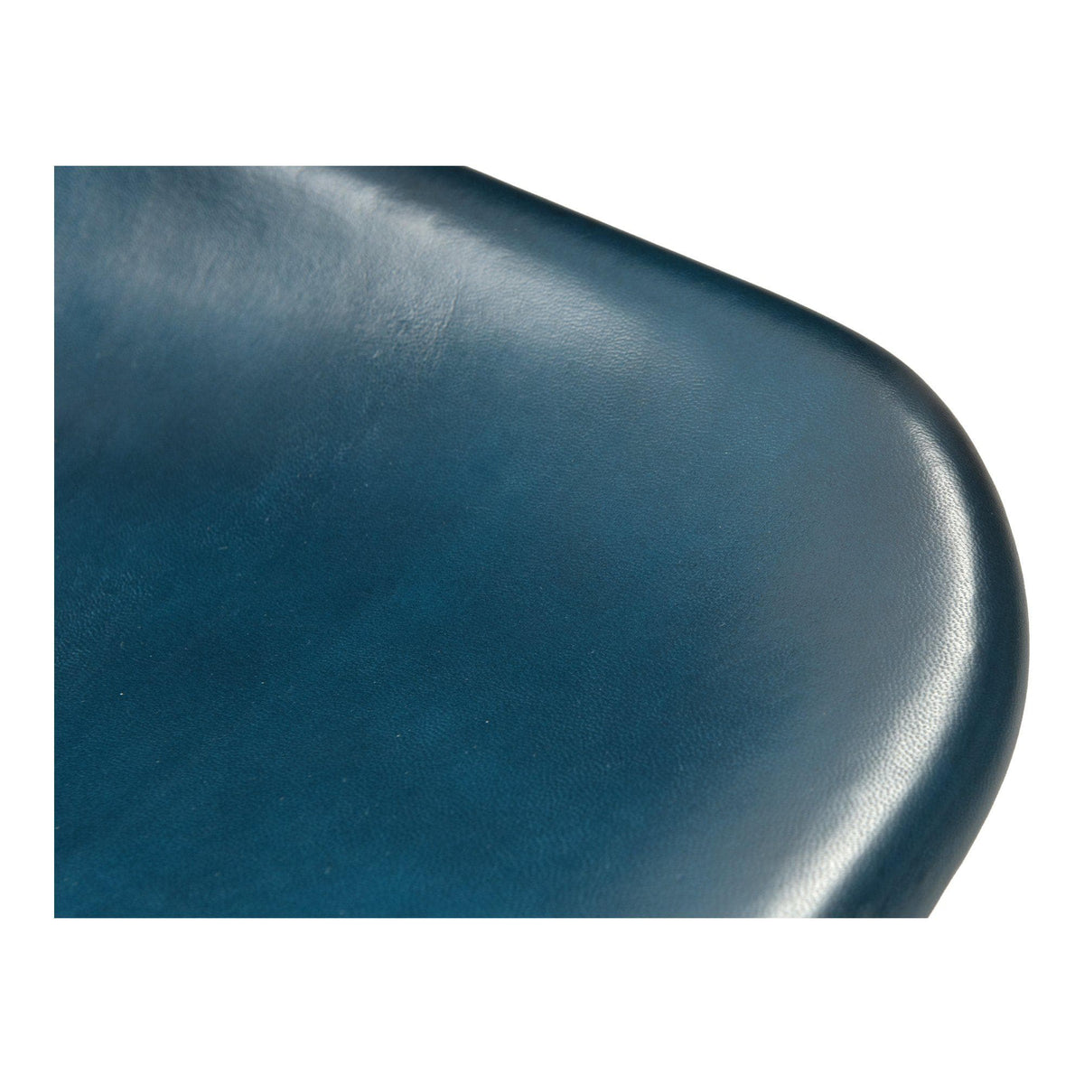 Omni Blue Leather Dining Chair, Set 2 - Chair View | Bone & Brass