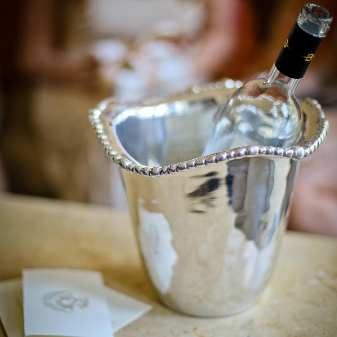 Organic Pearl Orlando Ice Bucket - Ice Bucket Detail | Bone & Brass
