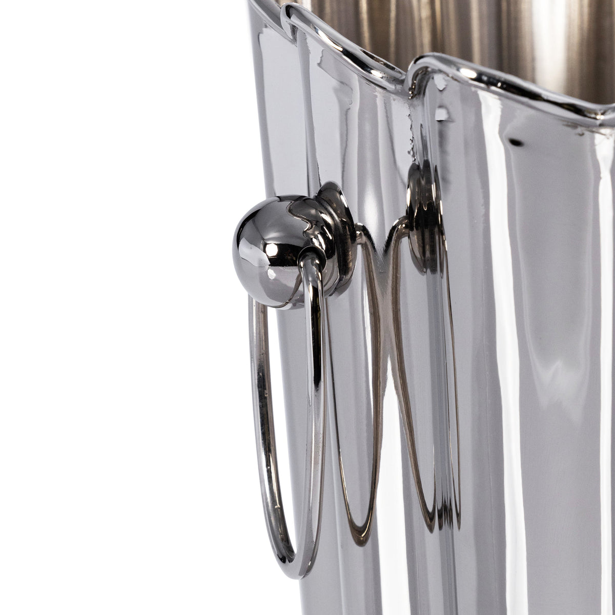 Orléans Scalloped Wine & Champagne Bucket - Bucket Handle Detail | Bone & Brass