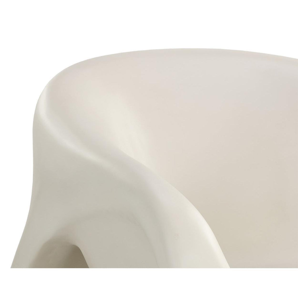 Orson Ivory Concrete Outdoor Lounge Chair - Outdoor Chair View | Bone & Brass