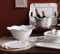 VIDA Alegria White Dinner Plate Set of 4