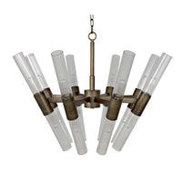 Moira Chandelier Aged Brass Finish