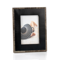 Palm Desert Chiseled Horn Photo Frame 5x7 | Bone & Brass