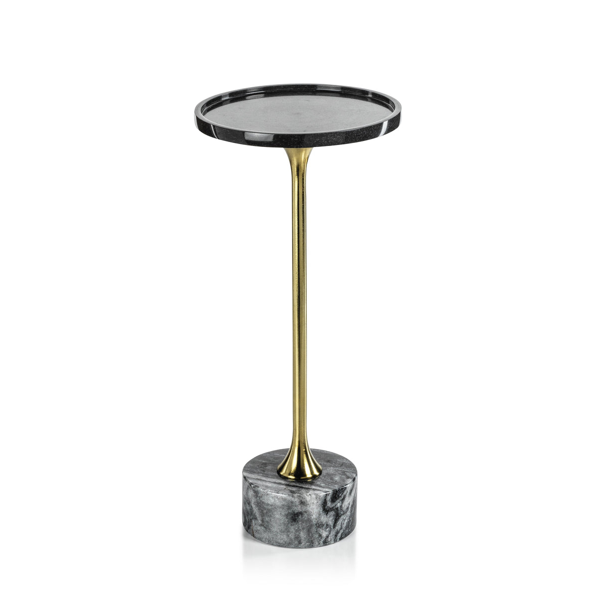 Palomar Black Marble Drink Table | Bone & Brass