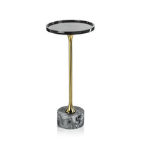 Palomar Black Marble Drink Table | Bone & Brass