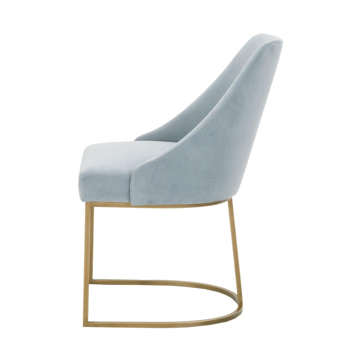 Patricia Coastal Velvet Dining Chair, Set 2 - Chair Detail | Bone & Brass