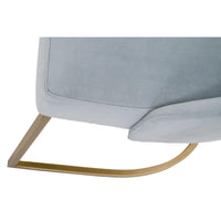 Patricia Coastal Velvet Dining Chair, Set 2 - Chair Upholstery Detail | Bone & Brass