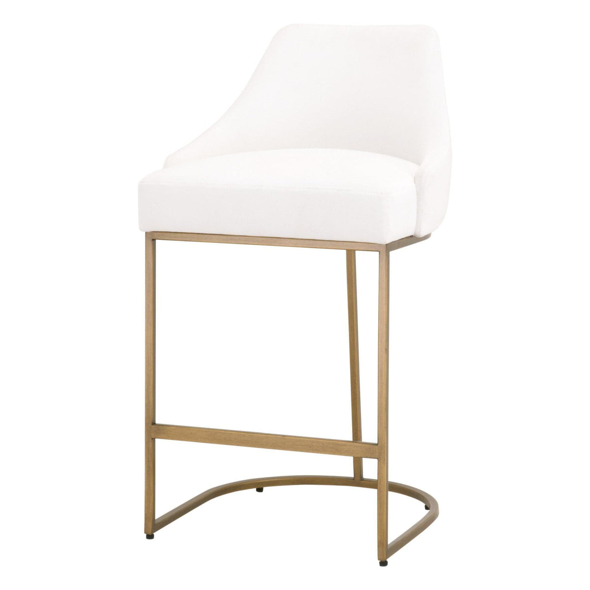 Patricia Ivory & Gold Counter Stool, Set 2 | Bone & Brass
