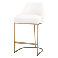 Patricia Ivory & Gold Counter Stool, Set 2 | Bone & Brass