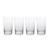 Patricia Tall Highball Glasses, Set 4 - Glass Side View | Bone & Brass