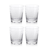 Patricia Tall Old Fashioned Glasses, Set 4 - Glass Side View | Bone & Brass