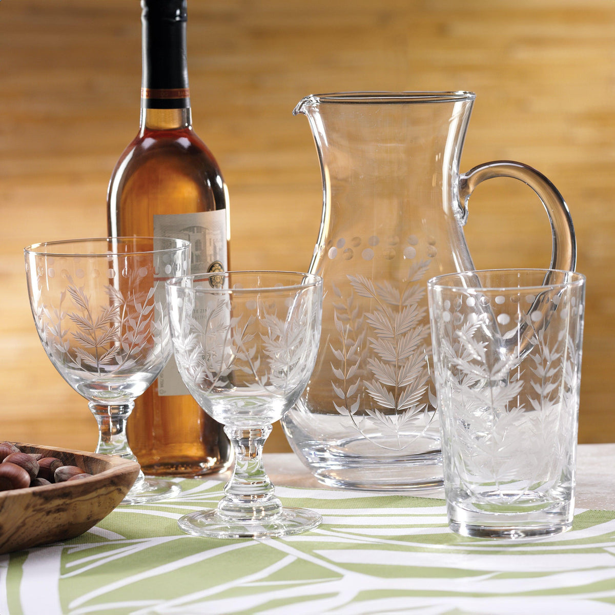 Patricia Tall Red Wine Glass, Set 4 - Glass Detail | Bone & Brass
