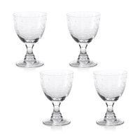 Patricia Tall Red Wine Glass, Set 4 - Glass Stem Detail | Bone & Brass