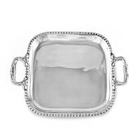 Pearl David Medium Square Tray | Bone & Brass