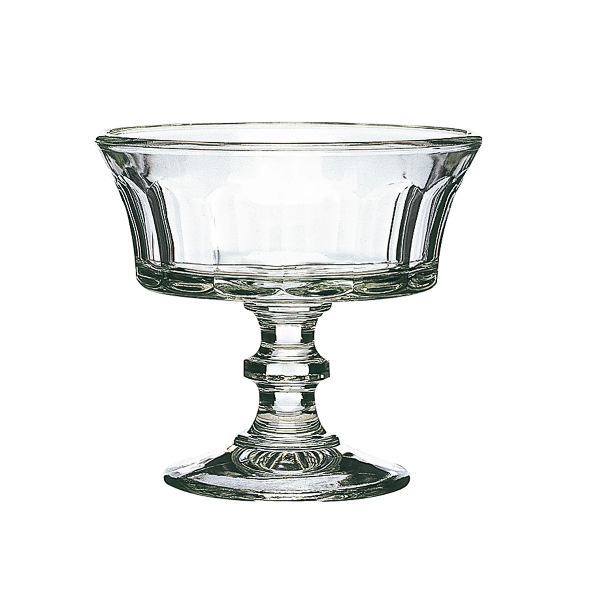 Perigord Clear Glass Pedestal Ice Cream Cup Set of 6