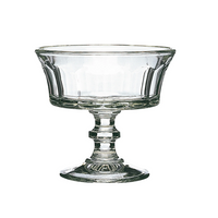 Perigord Clear Glass Pedestal Ice Cream Cup Set of 6