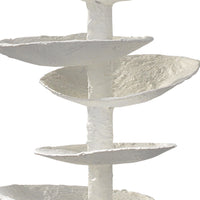 Petals White Gesso Table Lamp - Lamp Base Detail | Bone & Brass