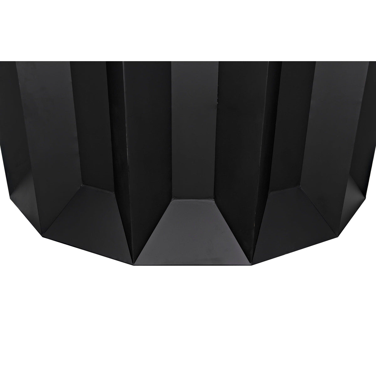 Petra Matte Black Industrial Bar with geometric steel framing.