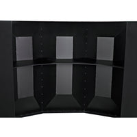 Petra Matte Black Industrial Bar with steel framing and unique modern design.
