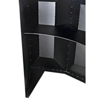 Petra Matte Black Industrial Bar with steel framing and modern design.