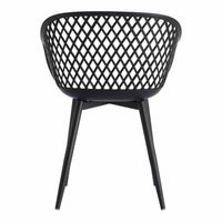 Piazza Black Outdoor Dining Chair, Set 2 - Outdoor Chair View | Bone & Brass