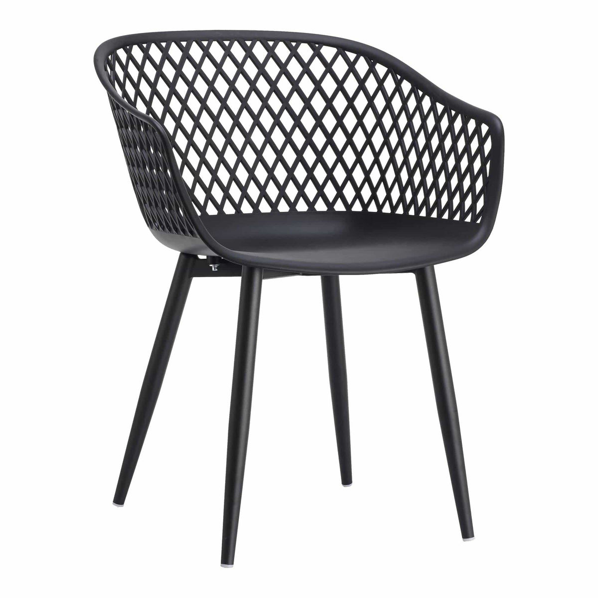 Piazza Black Outdoor Dining Chair, Set 2 | Bone & Brass