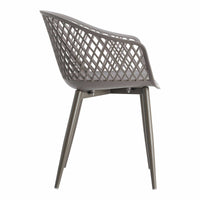 Piazza Grey Outdoor Dining Chair, Set 2 - Outdoor Chair Detail | Bone & Brass
