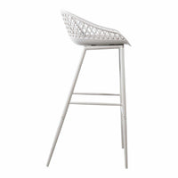 Piazza White Outdoor Barstool, Set 2 - Outdoor Stool View | Bone & Brass