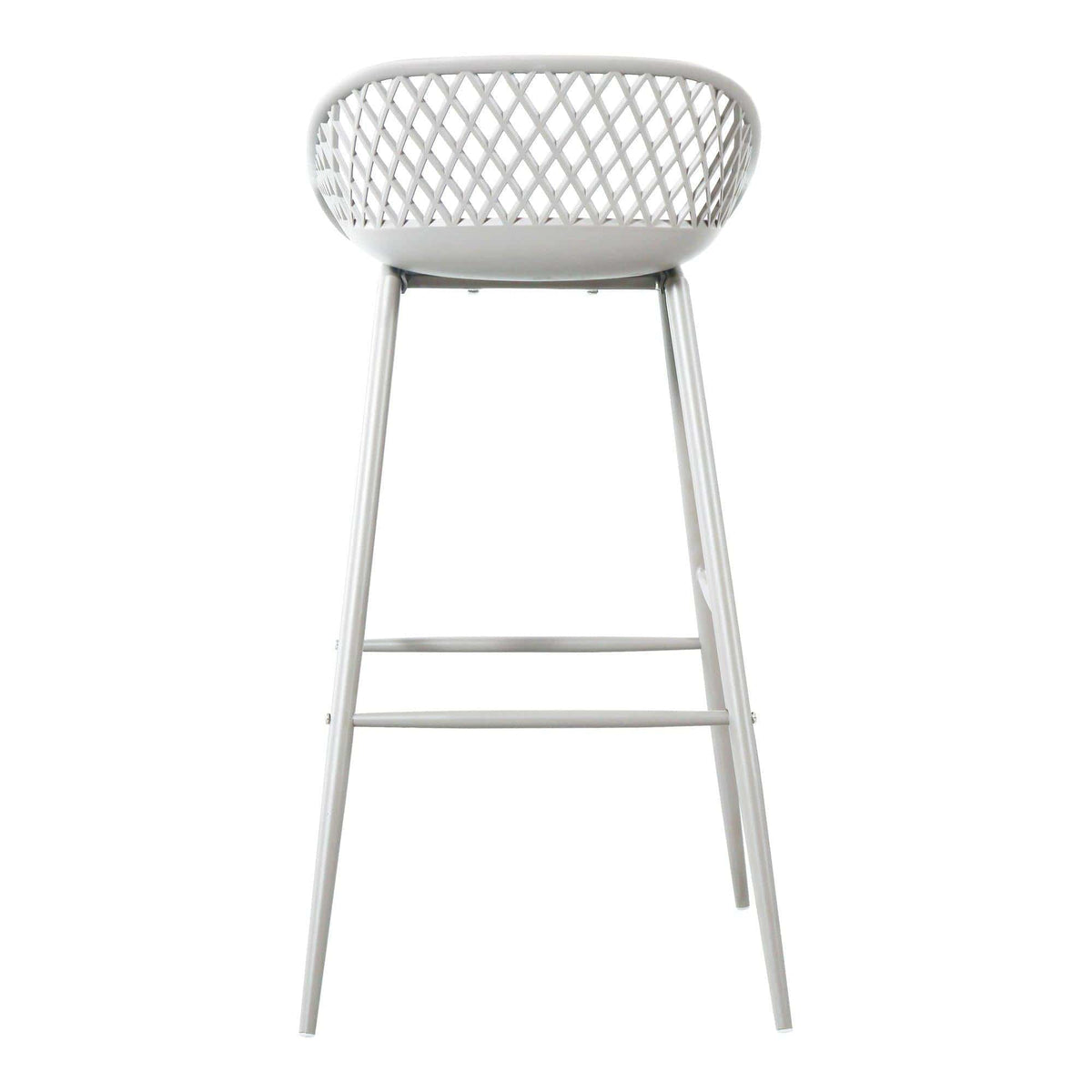 Piazza White Outdoor Barstool, Set 2 - Patio Stool View | Bone & Brass