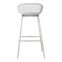 Piazza White Outdoor Barstool, Set 2 - Patio Stool View | Bone & Brass