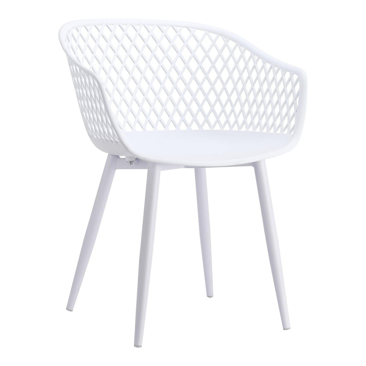 Piazza White Outdoor Dining Chair, Set 2 | Bone & Brass