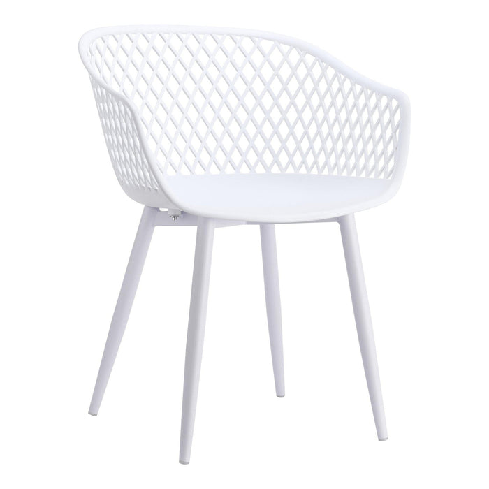 Piazza White Outdoor Dining Chair, Set 2 | Bone & Brass
