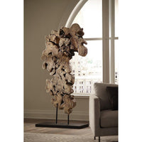 Pipal Wood Sculpture - Sculpture Close Up | Bone & Brass