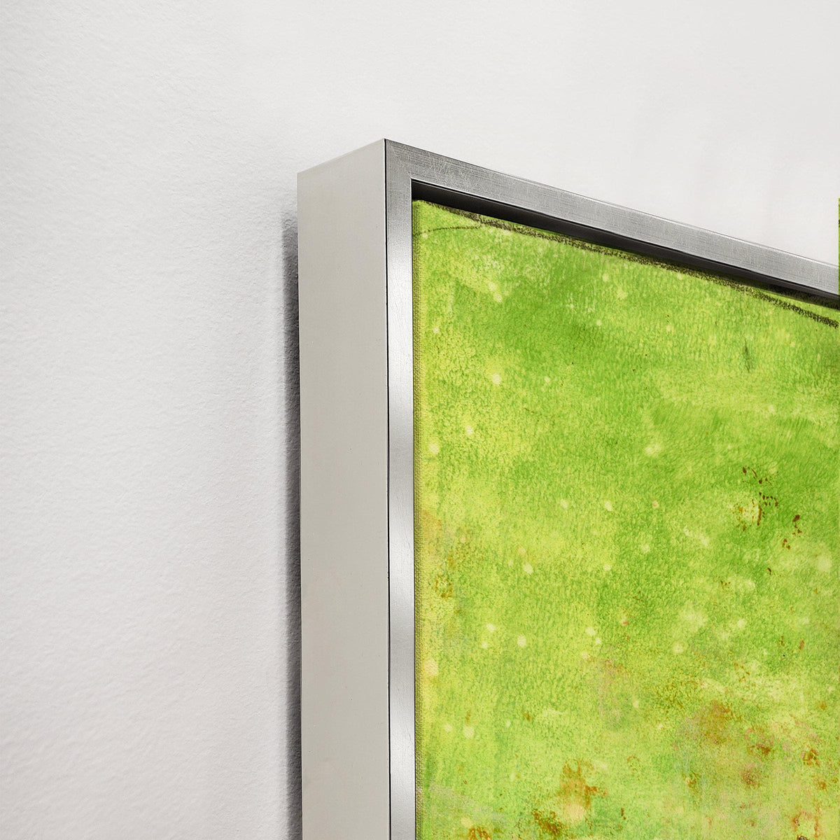 Close-up of Playing Card II Giclee Canvas Painting with a knife gel finish and a sleek silver frame.
