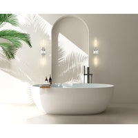 Polished Nickel Fluted Glass Wall Sconce