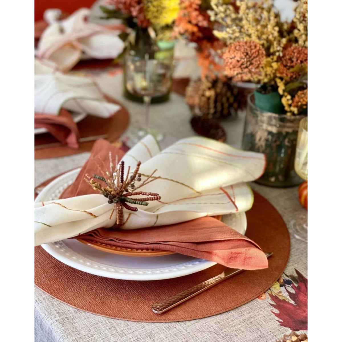 Porto Vinyl Placemats, Set 4 - Placemat View | Bone & Brass