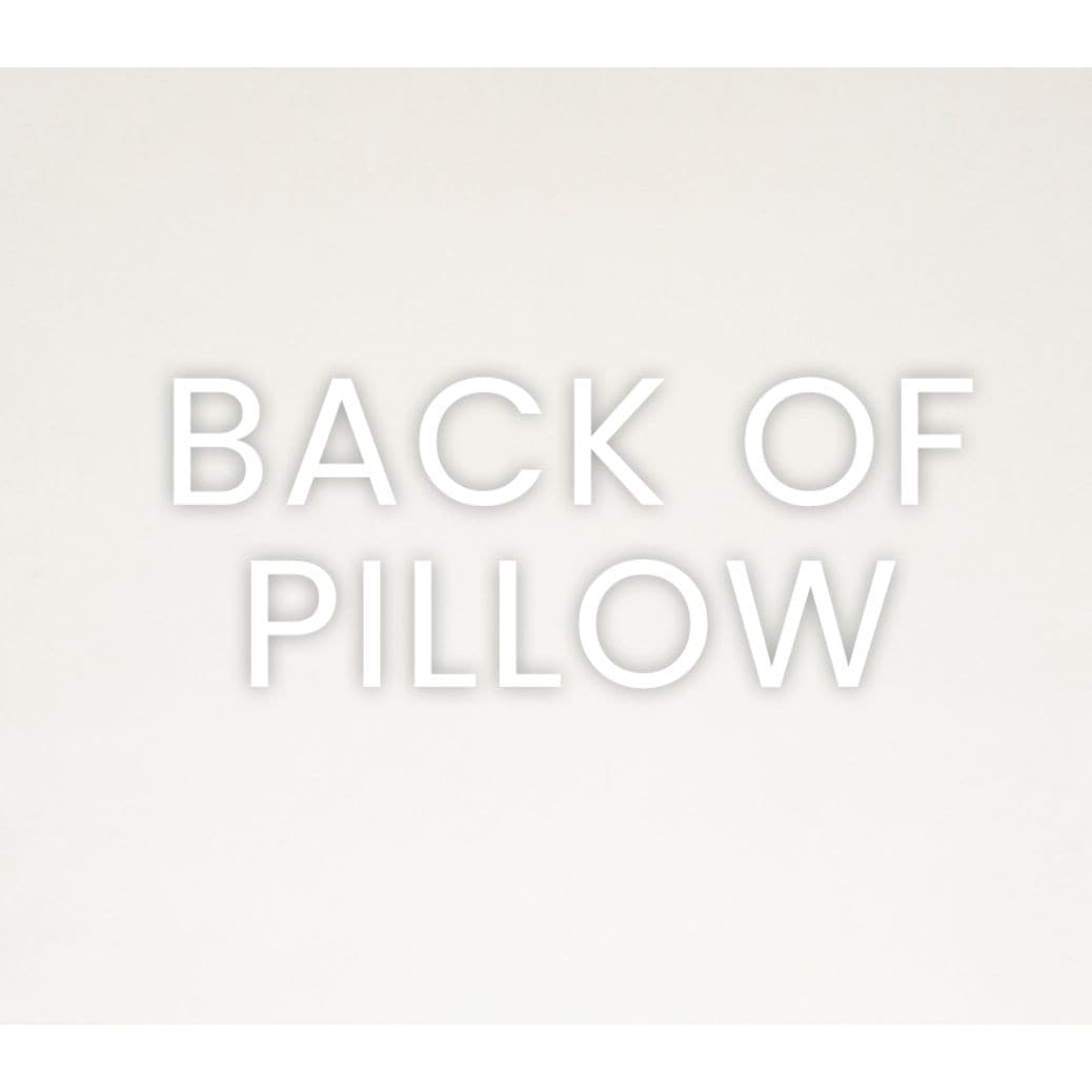 Back of the Posh Duo Royal Navy Pillow, showing its solid polyester fabric and seamless zippered cover.