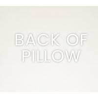 Back of the Posh Duo Royal Navy Pillow, showing its solid polyester fabric and seamless zippered cover.