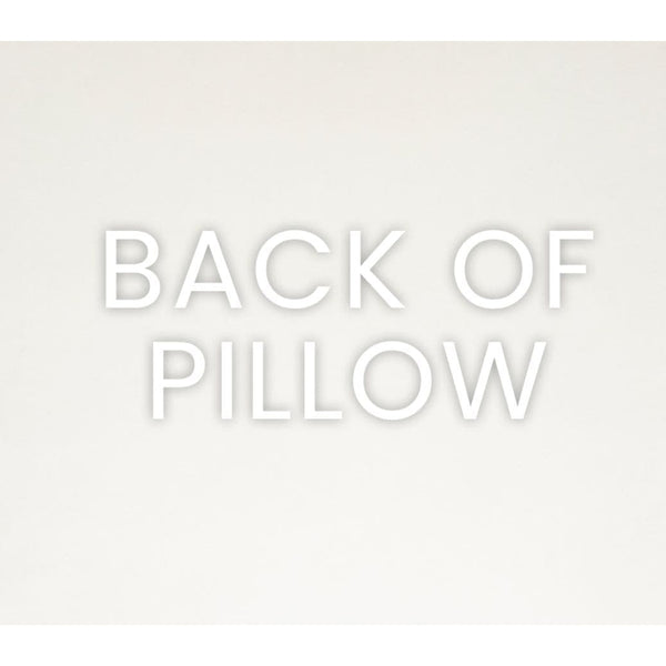 Back of the Posh Duo Royal Navy Pillow, showing its solid polyester fabric and seamless zippered cover.