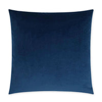 Posh Duo Royal Navy 24"x24" luxury designer throw pillow with a seamless zippered cover.
