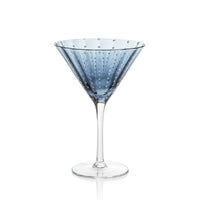 Preston Navy Blue Martini Glasses, Set 4 | Bone & Brass